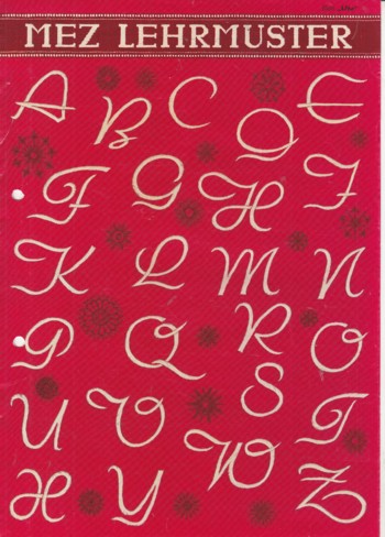 Alphabets (in satin stitch)