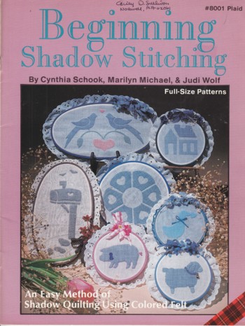 Beginning Shadow Stitching, full size patterns