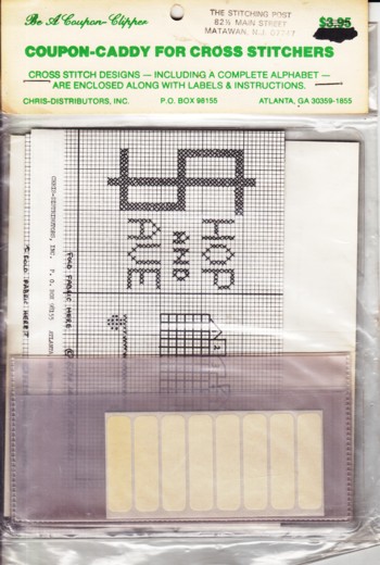 Coupon-Caddy for Cross Stitchers