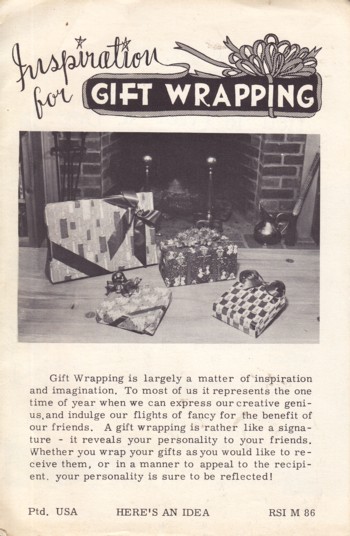 Inspiration for Gift Wrapping