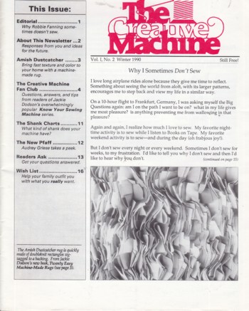 Creative Machine vol 1, #2, Winter 1990
