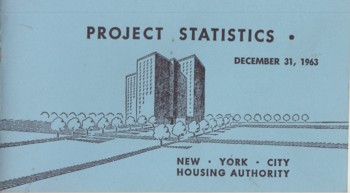 New York City Housing Authority: Project Statistics Dec 31, 1963