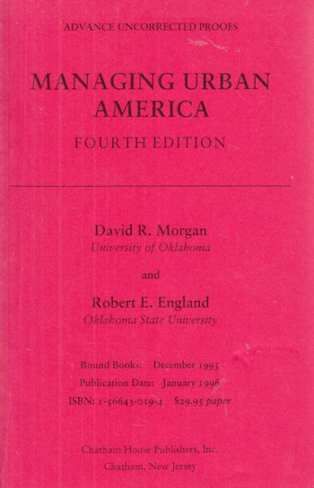 Managing Urban America 4th edition