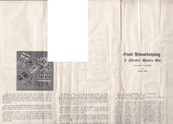 Winter Sports Set as seen in Good Housekeeping