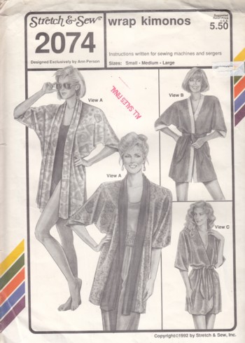 (Pattern #2074) Wrap Kimonos