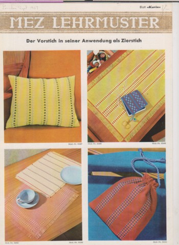Der Vorstich in seiner Anwendung als Zierstich
