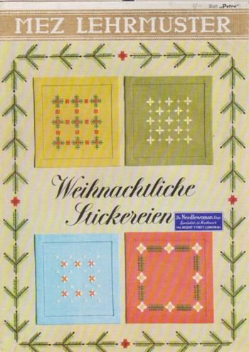 Weihnachtliche Stickereien