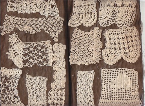 Crochet Lace Sample Scrap Book