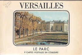 9 cartes postales en couleurs Versailles: Le Parc
