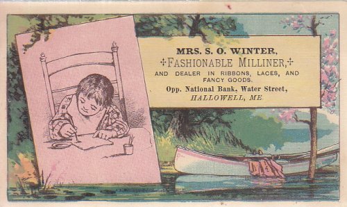 Trade Card: Fashionable Milliner
