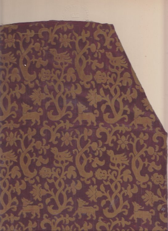 (Textile Print)Figured Damask Italian 16th Century