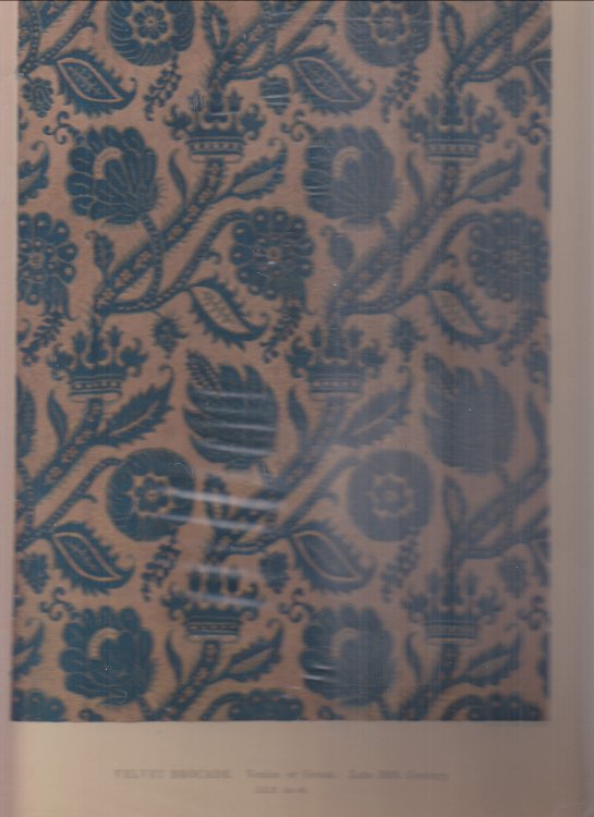 (Textile Print)Velvet Brocade Venice or Genoa Late 16th Century