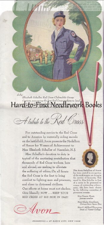 (Advertisement) Avon Cosmetics: A Tribute to the Red Cross: Eliza beth