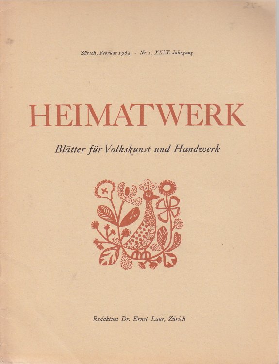 Heimatwerk, Booklet on Swiss Folkart and Handwork