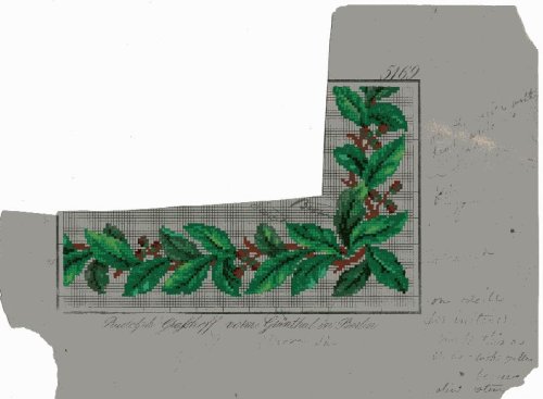 Corner design of a Berlin Wool Work Design