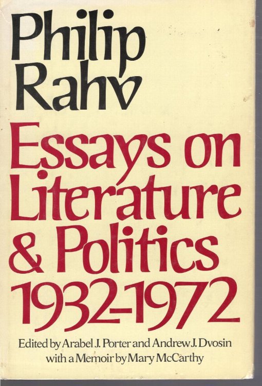 Essays on Literature & Politics 1932-1972
