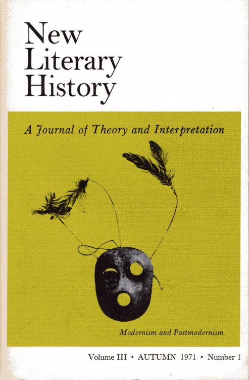 New Literacy History, volume III, Autumn 1971 #1