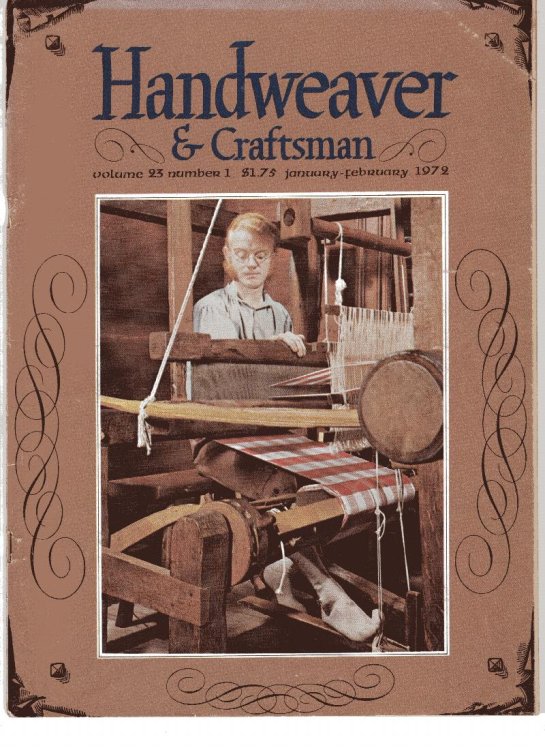 Handweaver & Craftsmen 1972 Jan/Feb vol 23 #1