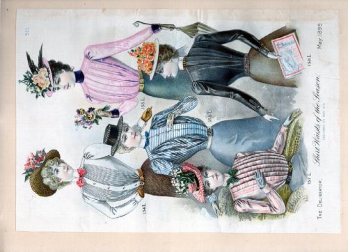 (Print) Delineator, Mary 1899, Shirt Waists of the Season