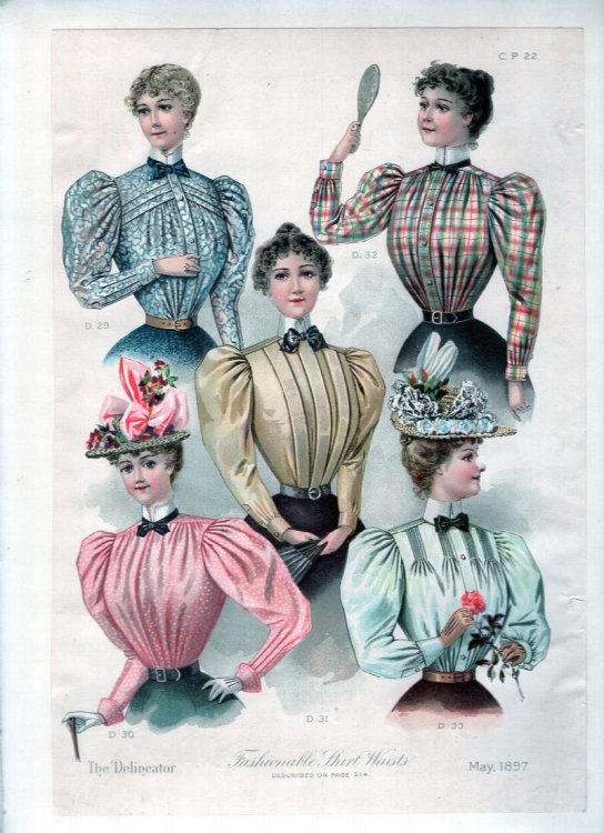 (Print) Fashionable Shirt Waists, May 1897
