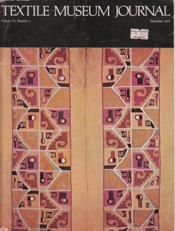 Textile Museum Journal 1974