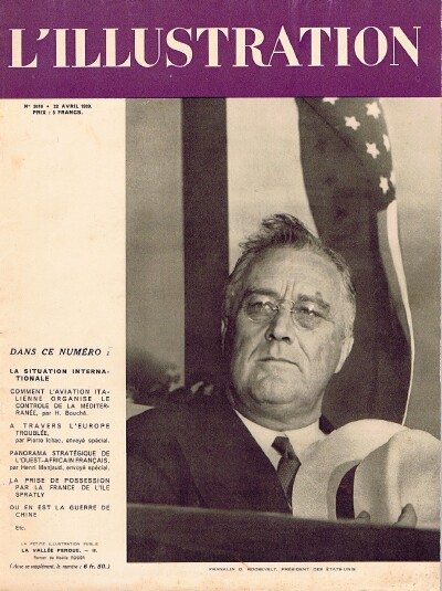 L'Illustration Magazine (No. 5016, 22 April 1939)