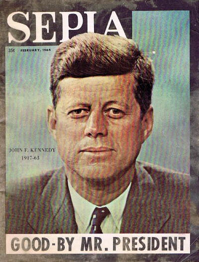 Sepia Magazine (Vol. 13, No. 2, February 1964): John F. Kennedy 1917-1963