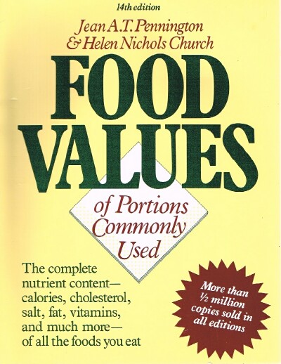 Bowes and Church's Food Values of Portions Commonly Used