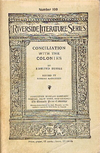 Conciliation with the Colonies
