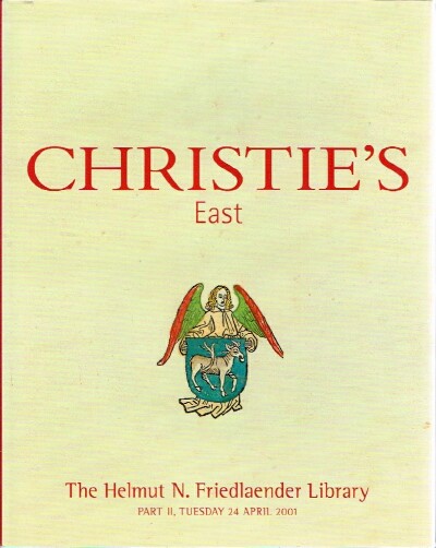 The Helmut N. Friedlander Library, Part II (NY, April 24, 2001)