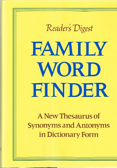 Reader's Digest Family Word Finder