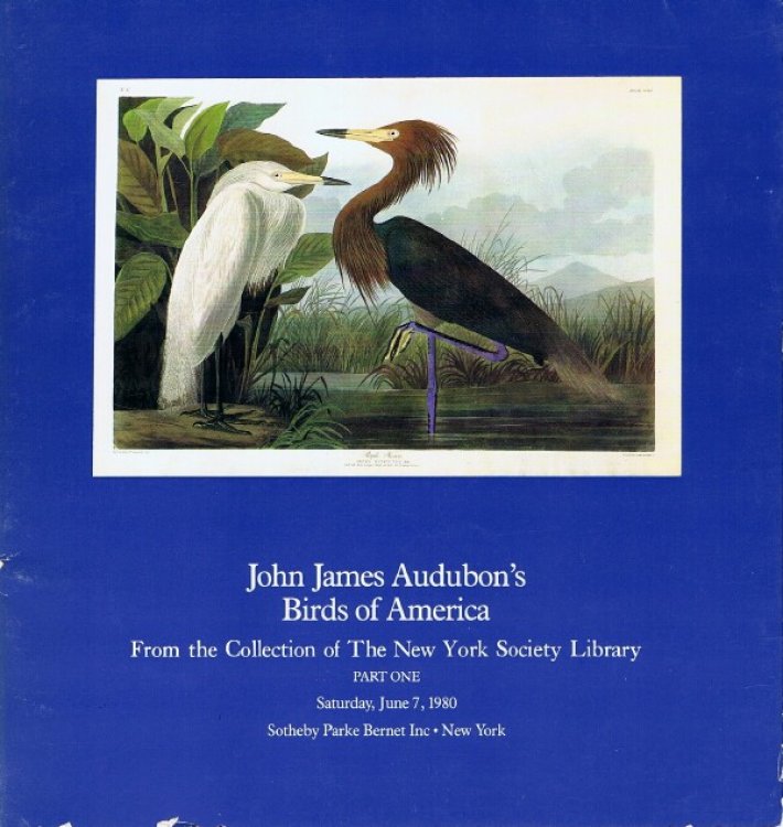 John James Audubon's Birds of America from the Collection of the New York Society Library, Part One (New York, June 7, 1980)