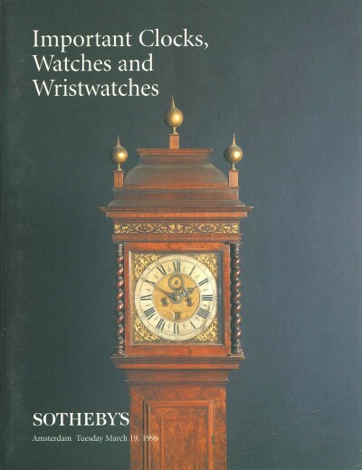 Important Clocks, Watches & Wristwatches (Amsterdam, 19 Mar 1996)
