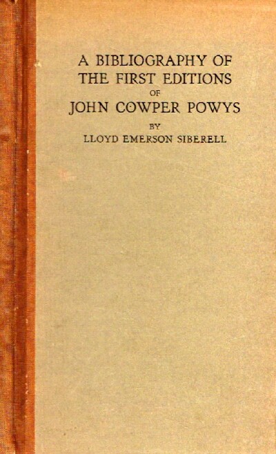 A Bibliography of the First Editions of John Cowper Powys