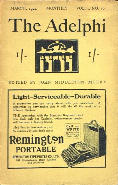 The Adelphi (Vol. 1, No. 10, March, 1924)