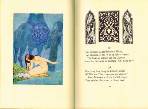 Rubaiyat of Omar Khayyam: The First and Fourth Renderings by Edward Fitzgerald with Illustrations by Willy Pogany