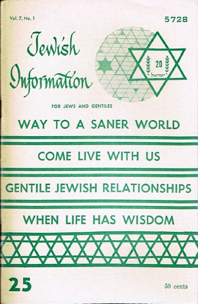 Jewish Information (Vol. 7, No. 1)