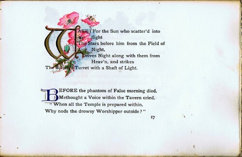 The Rubaiyat of Omar Khayyam: Rendered into English Verse by Edward Fitzgerald; with the Address of John Hay at the Omar Khayyam Club, London