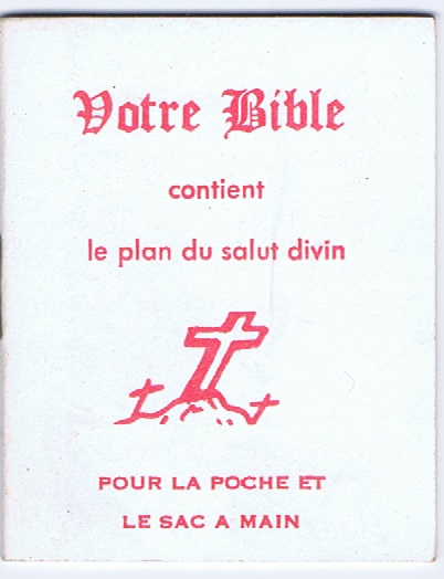 Votre Bible contient le plan du salut divin: Pour la Poche et le Sac a Main