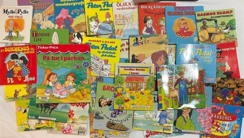 A Collection of 44 Small Children's Books in Danish