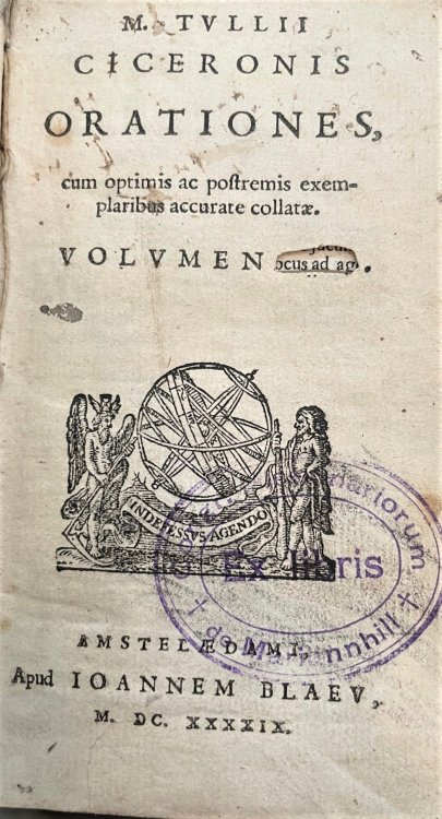 M. Tullii Ciceronis Orationes, cum optimis ac postremis exemplaribus accurate collatae. (Volume Two)