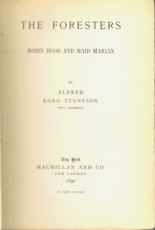 The Foresters: Robin Hood and Maid Marian