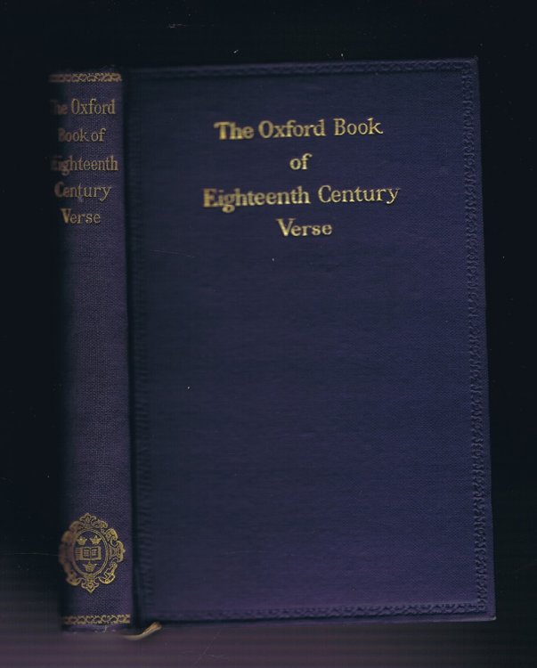 The Oxford Book of Eighteenth Century Verse