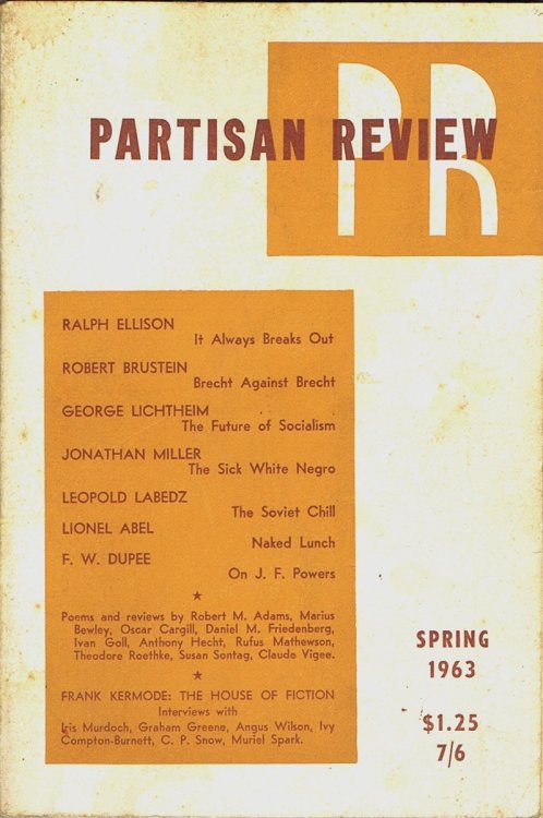 Partisan Review (Spring, 1963; Vol. 30, No. 1)
