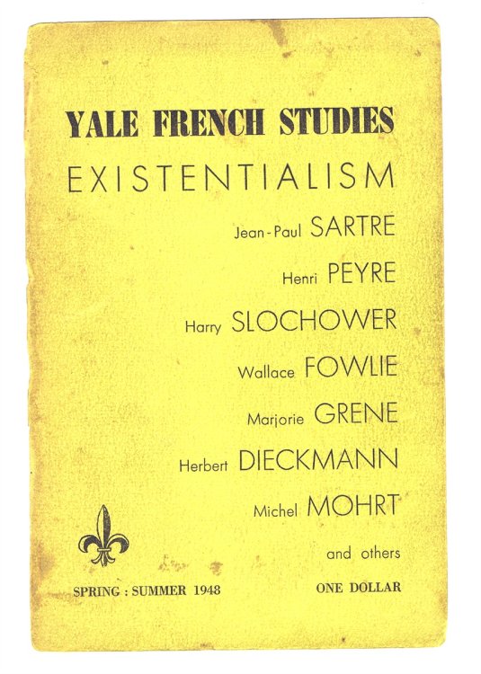 Yale French Studies (Vol. 1, No. 1; Spring-Summer 1948): Existentialism