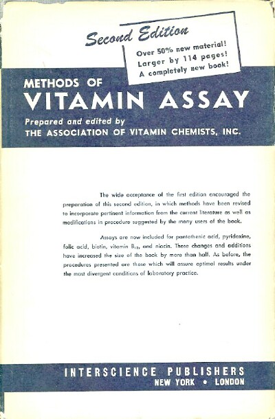 METHODS OF VITAMIN ASSAY