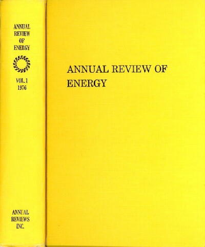 ANNUAL REVIEW OF ENERGY: Volume 1, 1976