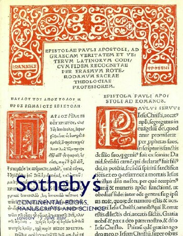 Continental Books, Manuscripts, and Science (London, June 5, 2007)