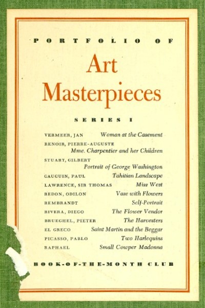 PORTFOLIO OF ART MASTERPIECES Series I