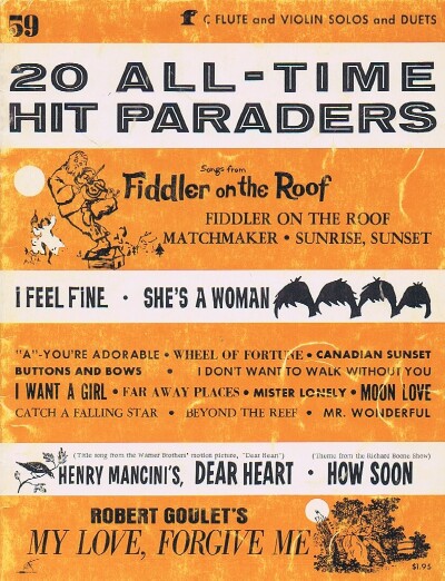 20 ALL-TIME HIT PARADERS # 59 ( C FLUTE AND VIOLIN SOLOS AND DUETS)